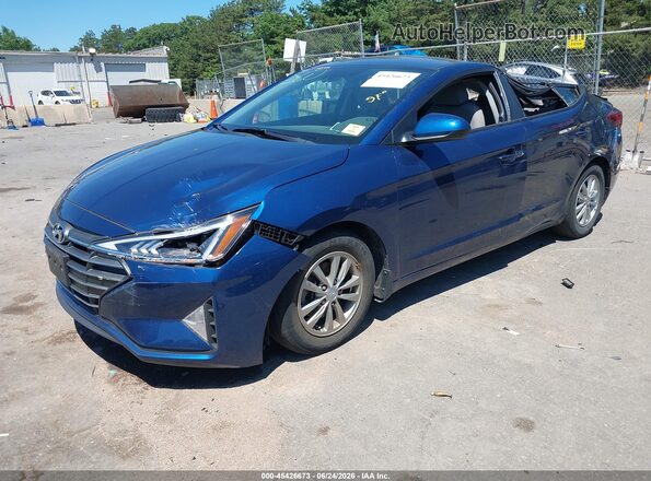 5NPD94LA0LH601953 2020 HYUNDAI ELANTRA Blue Передня ліва чверть