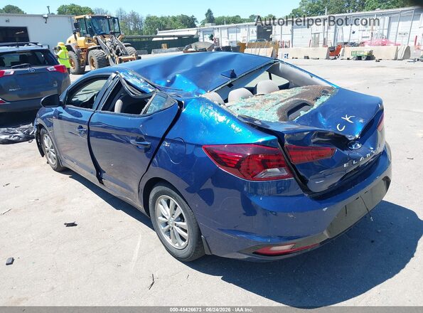 5NPD94LA0LH601953 2020 HYUNDAI ELANTRA Blue Задня ліва чверть