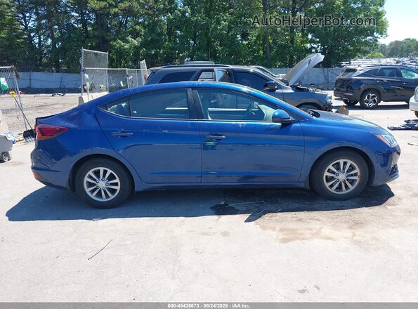 5NPD94LA0LH601953 2020 HYUNDAI ELANTRA Blue Вид задньої частини салону