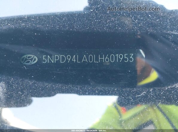 5NPD94LA0LH601953 2020 HYUNDAI ELANTRA Blue 
