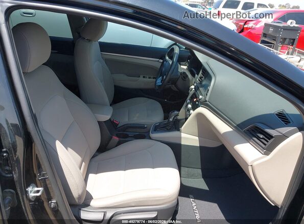 5NPD94LA1LH599470 2020 HYUNDAI ELANTRA Black Front interior view