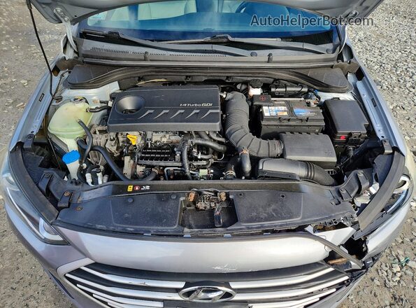 5NPD94LA7HH137681 2017 HYUNDAI ELANTRA Серебряный Вид задней части салона