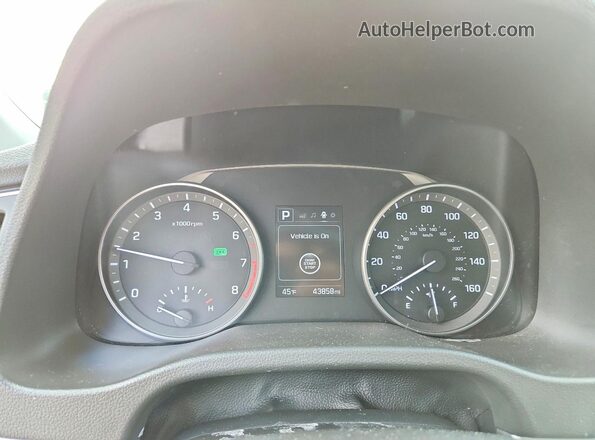 5NPD94LA7HH137681 2017 HYUNDAI ELANTRA Серебряный Вид щитка приборов