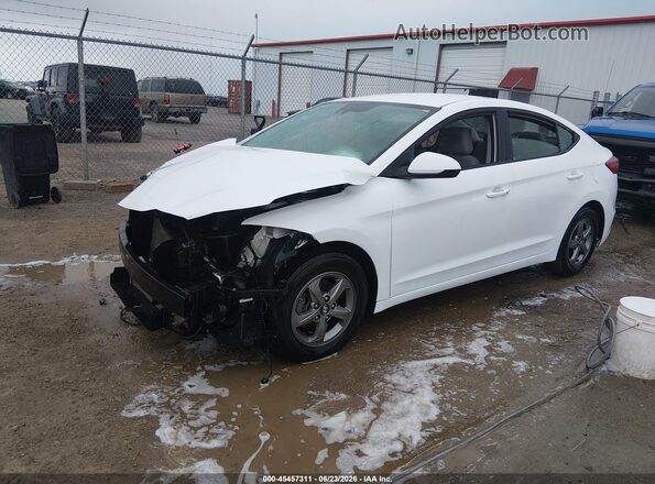 5NPD94LA9HH075507 2017 HYUNDAI ELANTRA White Առջևի ձախ երեք քառորդ տեսարան