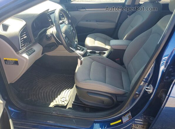 5NPD94LAXHH121572 2017 HYUNDAI ELANTRA Blue Widok wnętrza z przodu