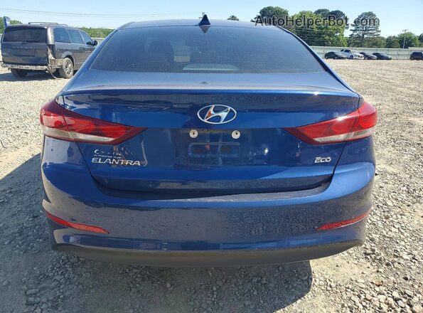 5NPD94LAXHH121572 2017 HYUNDAI ELANTRA Blue Widok z tyłu