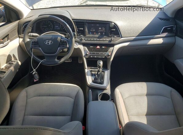 5NPD94LAXHH121572 2017 HYUNDAI ELANTRA Blue Widok deski rozdzielczej