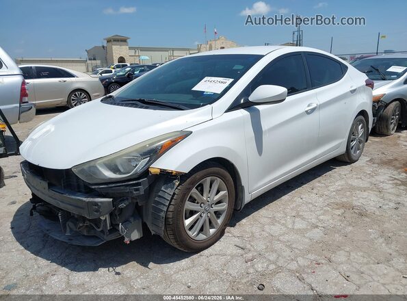 5NPDH4AE0GH683729 2016 HYUNDAI ELANTRA White Vista tres cuartos delantera izquierda