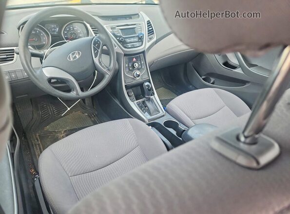 5NPDH4AE0GH702117 2016 HYUNDAI ELANTRA Blue Вид панелі приладів
