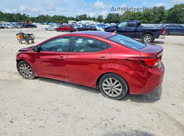 5NPDH4AE0GH703798 2016 HYUNDAI ELANTRA Red 