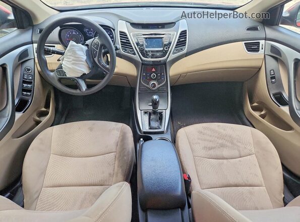 5NPDH4AE0GH703798 2016 HYUNDAI ELANTRA Red 