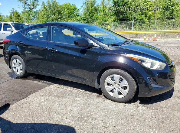5NPDH4AE0GH706460 2016 HYUNDAI ELANTRA Black 