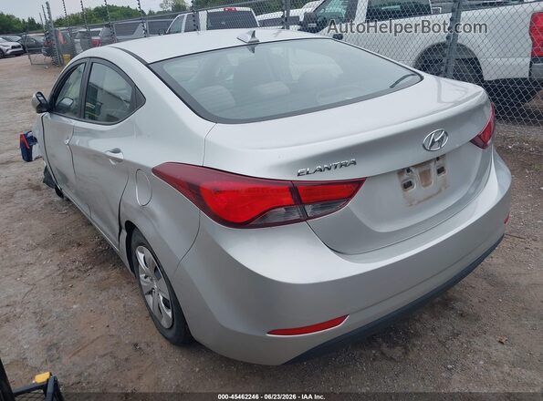 5NPDH4AE0GH714042 2016 HYUNDAI ELANTRA Серебряный Задняя левая четверть