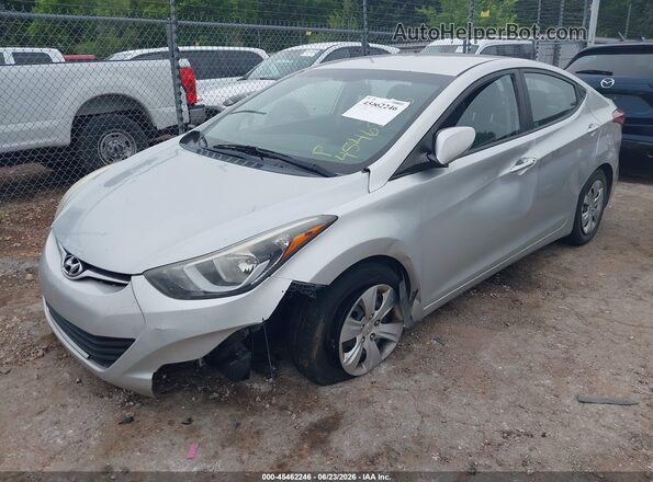 5NPDH4AE0GH714042 2016 HYUNDAI ELANTRA Серебряный Передняя левая четверть