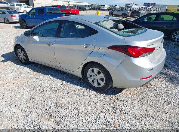 5NPDH4AE0GH728779 2016 HYUNDAI ELANTRA Silver Հետևի ձախ