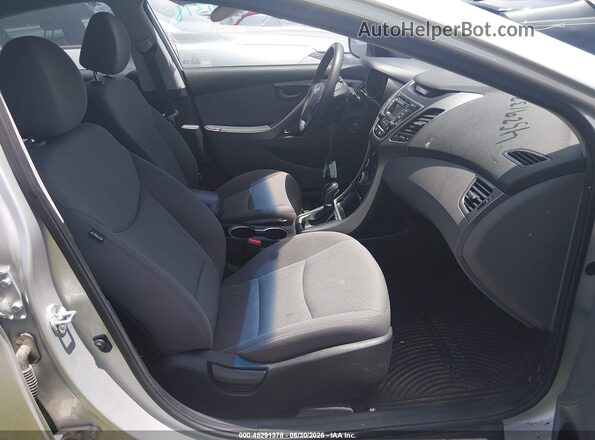 5NPDH4AE0GH728779 2016 HYUNDAI ELANTRA Silver Սալոնի դիմացի տեսք