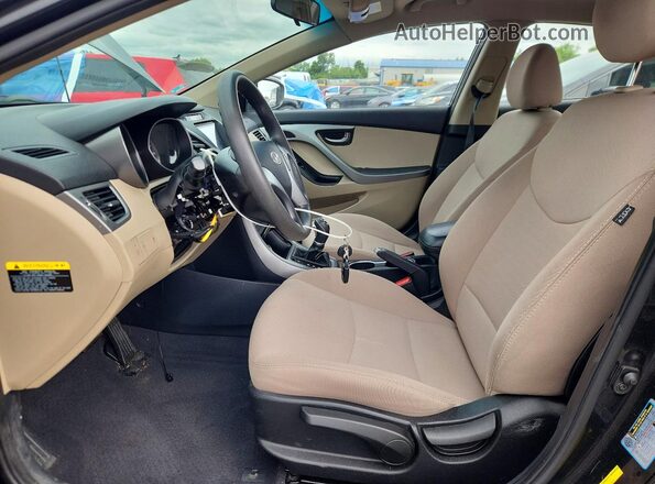 5NPDH4AE0GH740320 2016 HYUNDAI ELANTRA Black 