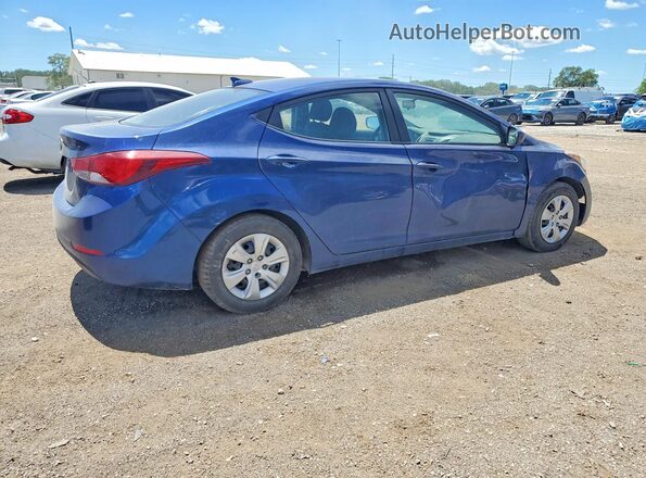 5NPDH4AE0GH787573 2016 HYUNDAI ELANTRA Blue 