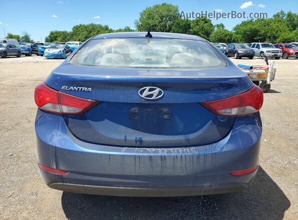 5NPDH4AE0GH787573 2016 HYUNDAI ELANTRA Blue 