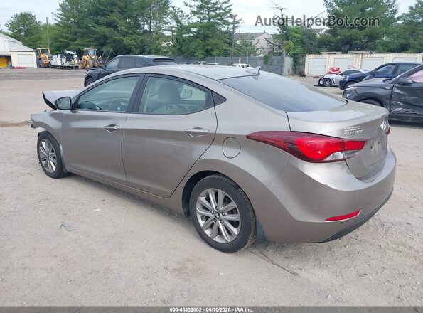 5NPDH4AE1GH655180 2016 HYUNDAI ELANTRA Желто-коричневый Задняя левая четверть