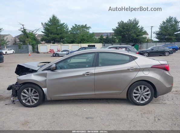 5NPDH4AE1GH655180 2016 HYUNDAI ELANTRA Желто-коричневый 