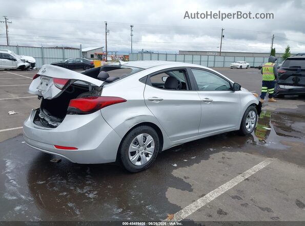 5NPDH4AE1GH662856 2016 HYUNDAI ELANTRA Silver Հետևի աջ
