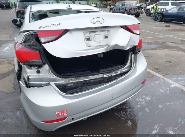 5NPDH4AE1GH662856 2016 HYUNDAI ELANTRA Silver Դիմացի տեսք