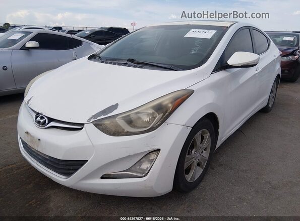 5NPDH4AE1GH670939 2016 HYUNDAI ELANTRA White Przód lewy