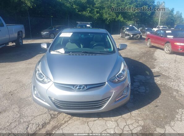 5NPDH4AE1GH676045 2016 HYUNDAI ELANTRA Silver Вид щитка приладів