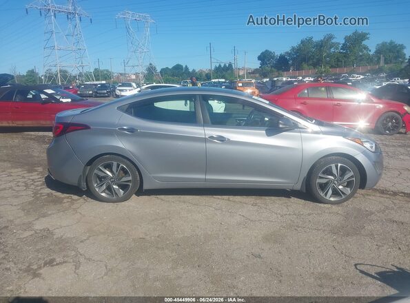 5NPDH4AE1GH676045 2016 HYUNDAI ELANTRA Silver Вид задньої частини салону