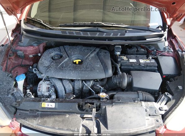 5NPDH4AE1GH677096 2016 HYUNDAI ELANTRA Red Widok z tyłu