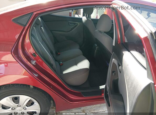 5NPDH4AE1GH677096 2016 HYUNDAI ELANTRA Red Widok naklejki z numerem VIN