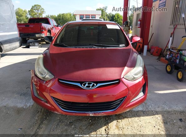 5NPDH4AE1GH677096 2016 HYUNDAI ELANTRA Red Widok zestawu wskaźników