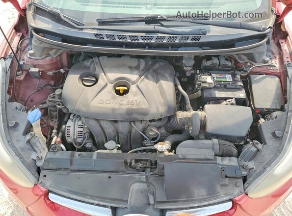 5NPDH4AE1GH689166 2016 HYUNDAI ELANTRA Burgundy Vista interior trasera