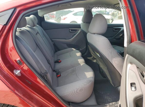 5NPDH4AE1GH689166 2016 HYUNDAI ELANTRA Burgundy Vista de los asientos traseros