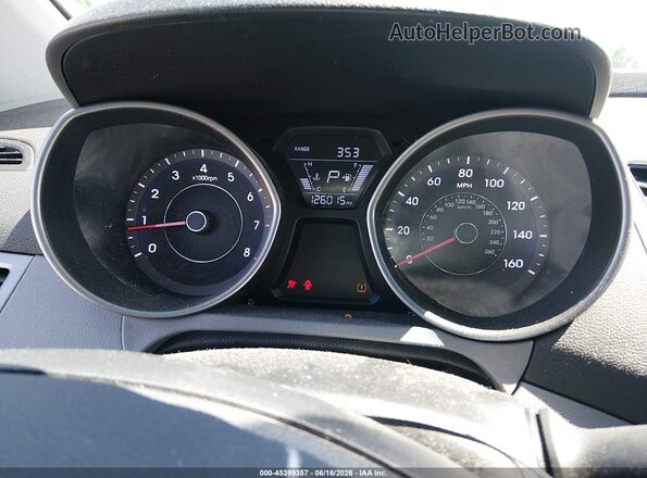 5NPDH4AE1GH693606 2016 HYUNDAI ELANTRA Blue Հետևի նստատեղերի տեսք