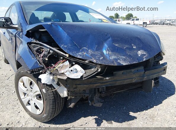 5NPDH4AE1GH693606 2016 HYUNDAI ELANTRA Blue Դիմացի տեսք