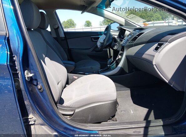 5NPDH4AE1GH693606 2016 HYUNDAI ELANTRA Blue Սալոնի դիմացի տեսք