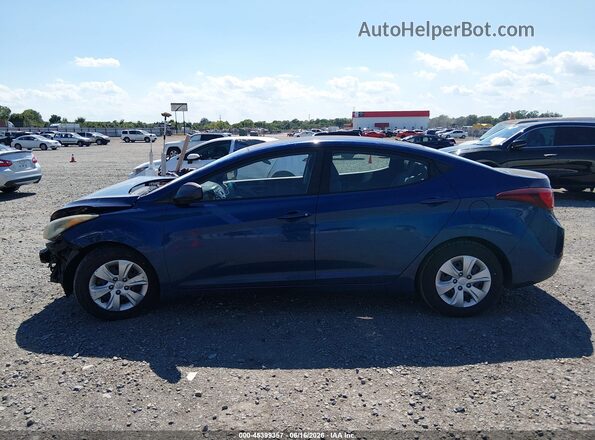 5NPDH4AE1GH693606 2016 HYUNDAI ELANTRA Blue Սալոնի 360 աստիճան տեսք