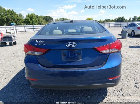 5NPDH4AE1GH693606 2016 HYUNDAI ELANTRA Blue 