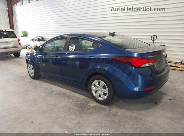 5NPDH4AE1GH697056 2016 HYUNDAI ELANTRA Dark Blue Rear left