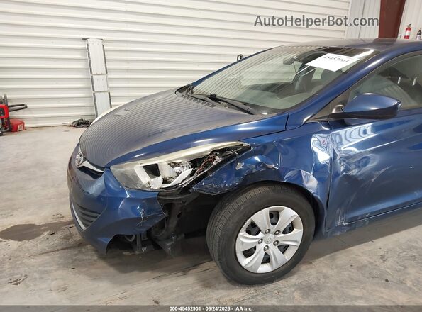 5NPDH4AE1GH697056 2016 HYUNDAI ELANTRA Dark Blue Front view