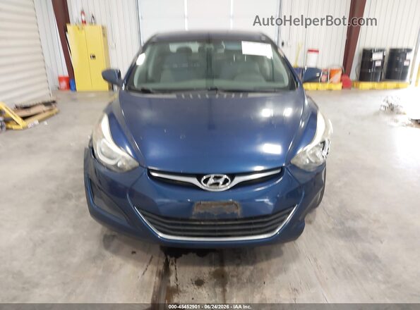 5NPDH4AE1GH697056 2016 HYUNDAI ELANTRA Dark Blue Rear interior view