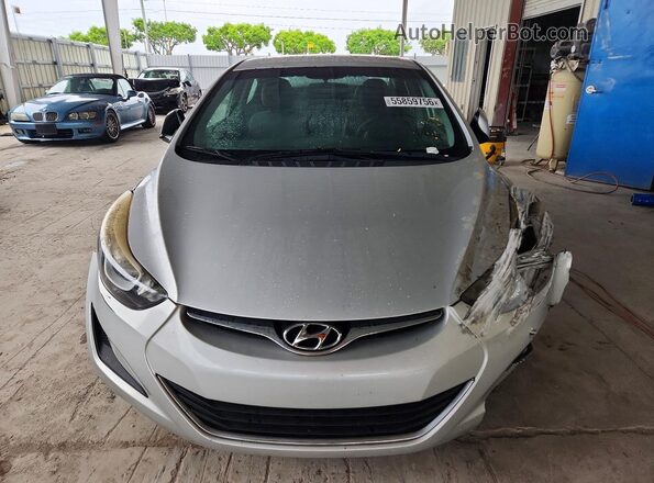 5NPDH4AE1GH740200 2016 HYUNDAI ELANTRA Silver Դիմացի տեսք