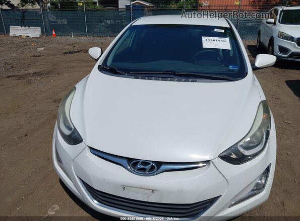 5NPDH4AE1GH742464 2016 HYUNDAI ELANTRA White Front view