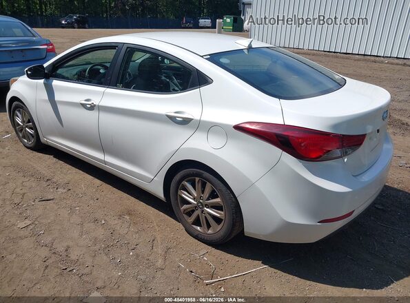 5NPDH4AE1GH742464 2016 HYUNDAI ELANTRA White Rear left