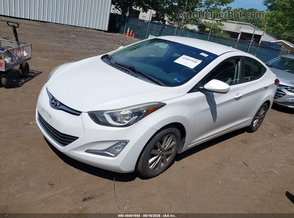 5NPDH4AE1GH742464 2016 HYUNDAI ELANTRA White Front left
