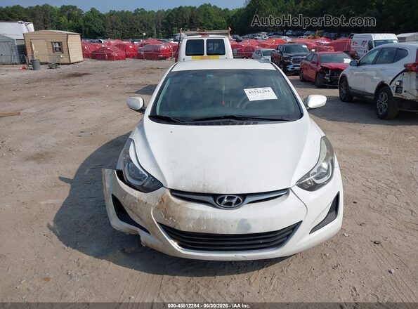5NPDH4AE1GH753299 2016 HYUNDAI ELANTRA White Vista del cuadro de instrumentos