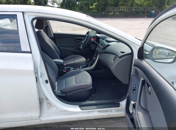 5NPDH4AE1GH753299 2016 HYUNDAI ELANTRA White Vista interior delantera
