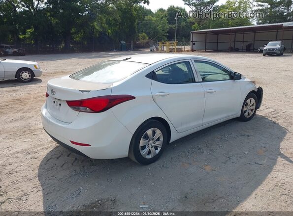 5NPDH4AE1GH753299 2016 HYUNDAI ELANTRA White Trasero derecho
